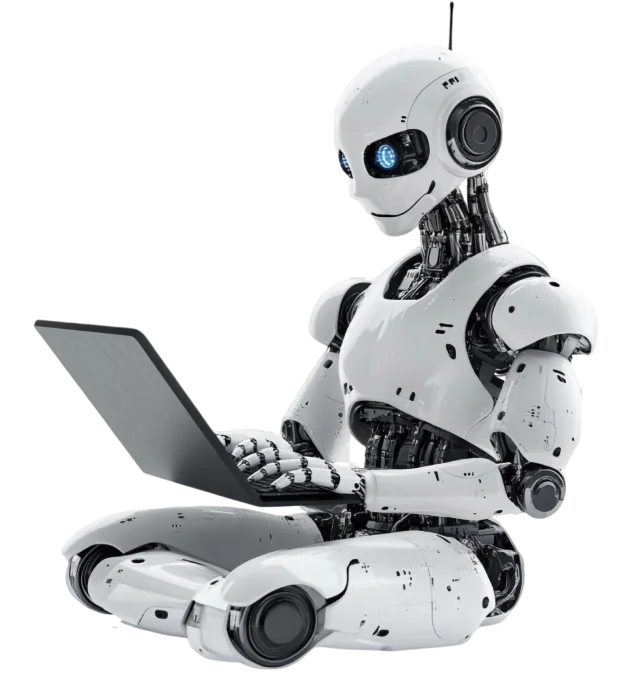 futuristic-robot-using-laptop